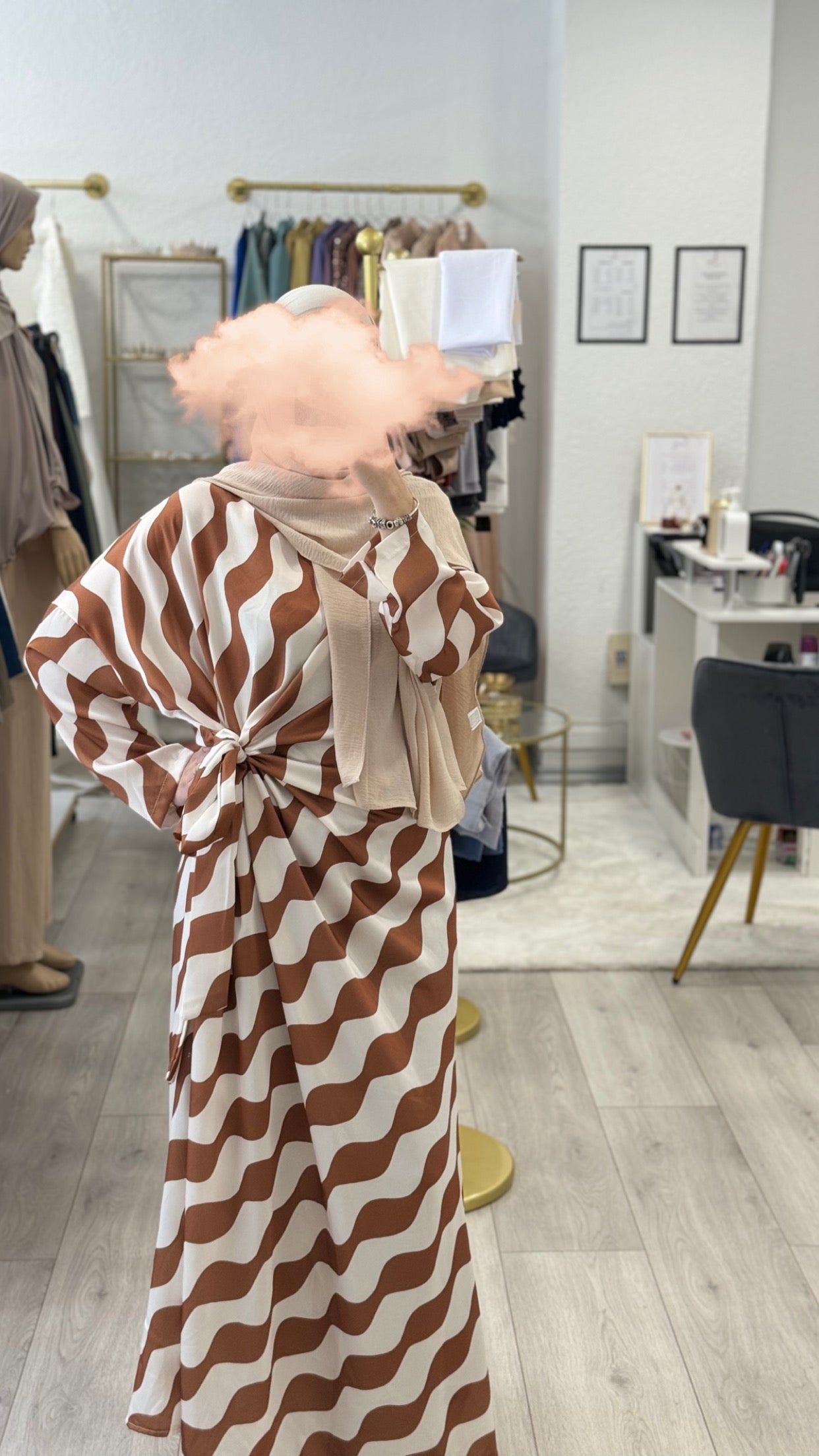 robe coloré modeste, été, mastour