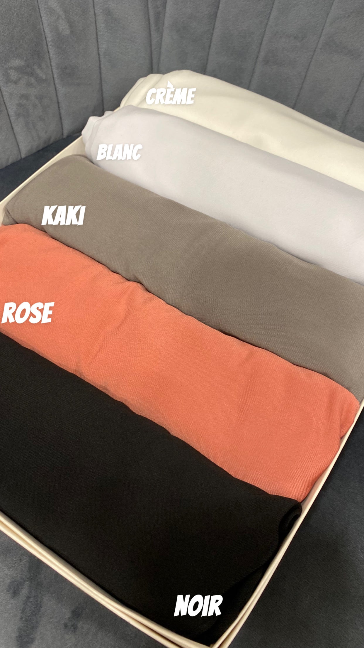 Bouquet ou box 3 foulards jersey premium