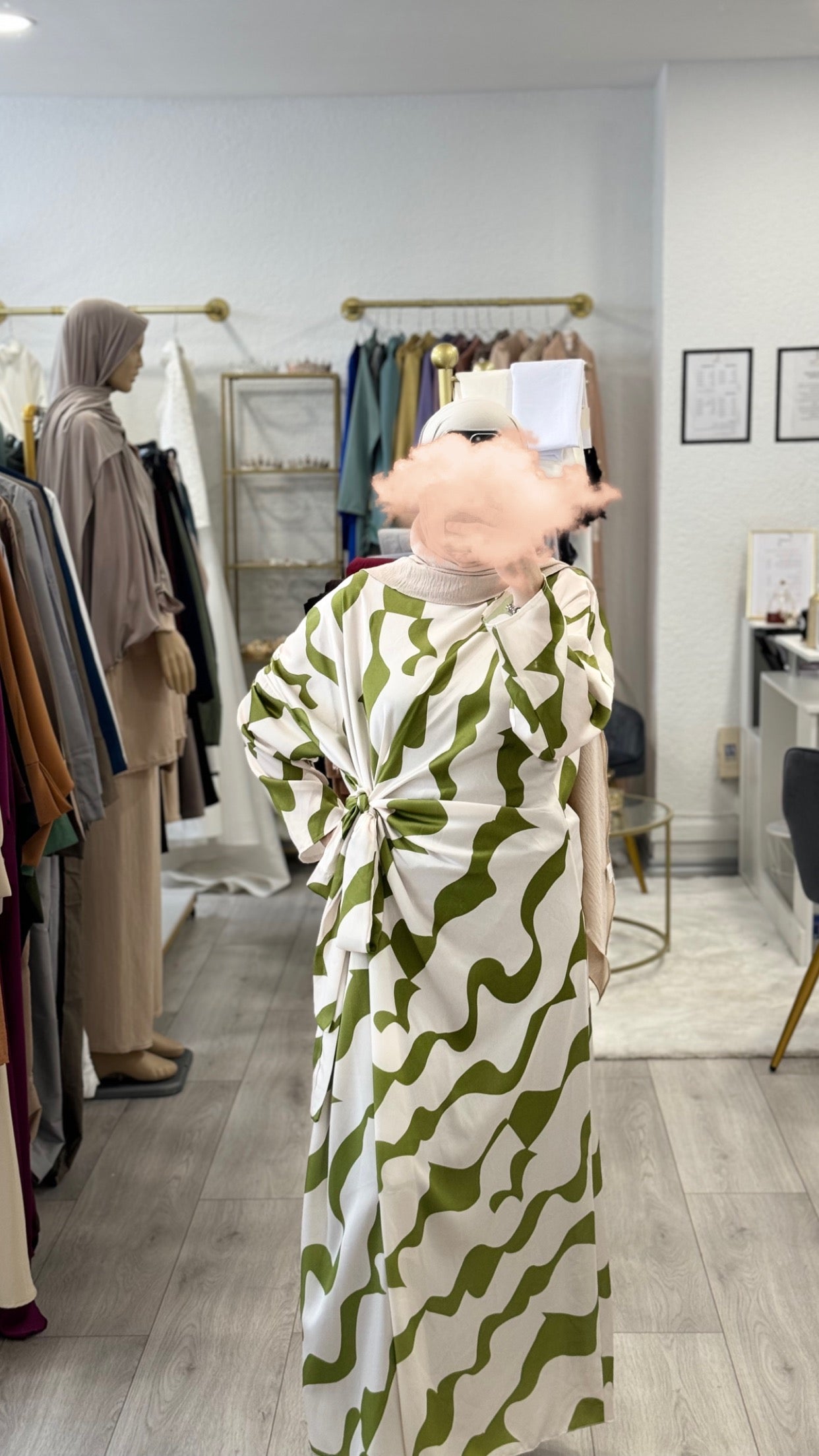 robe coloré modeste, été, mastour