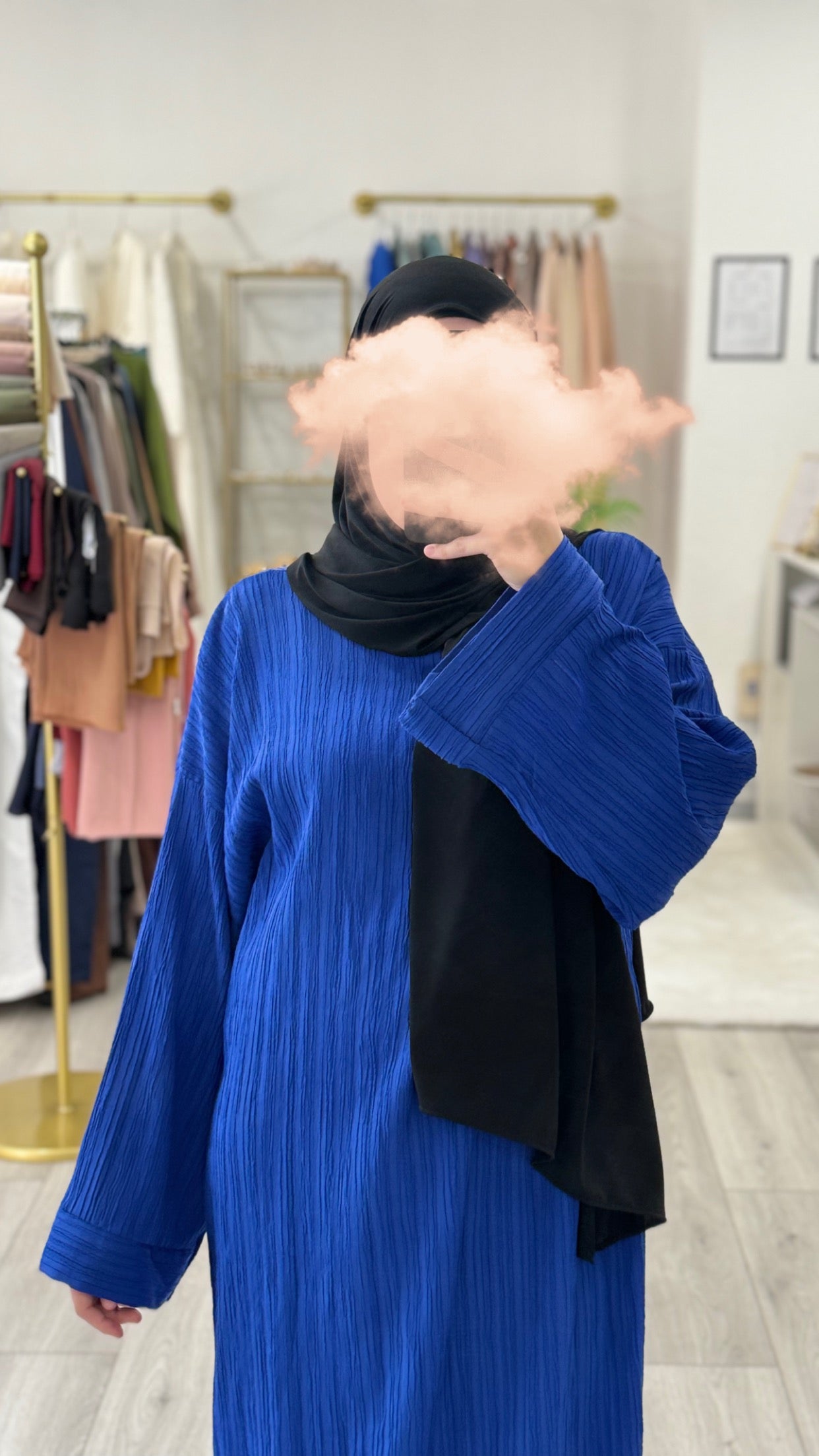 robe été gaz de coton modeste