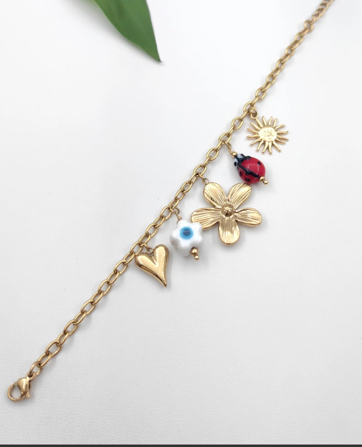 Bracelet breloque acier inoxydable