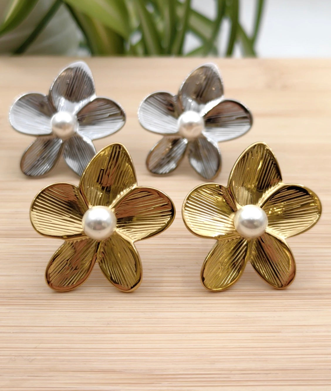 Boucle d’oreille Rose