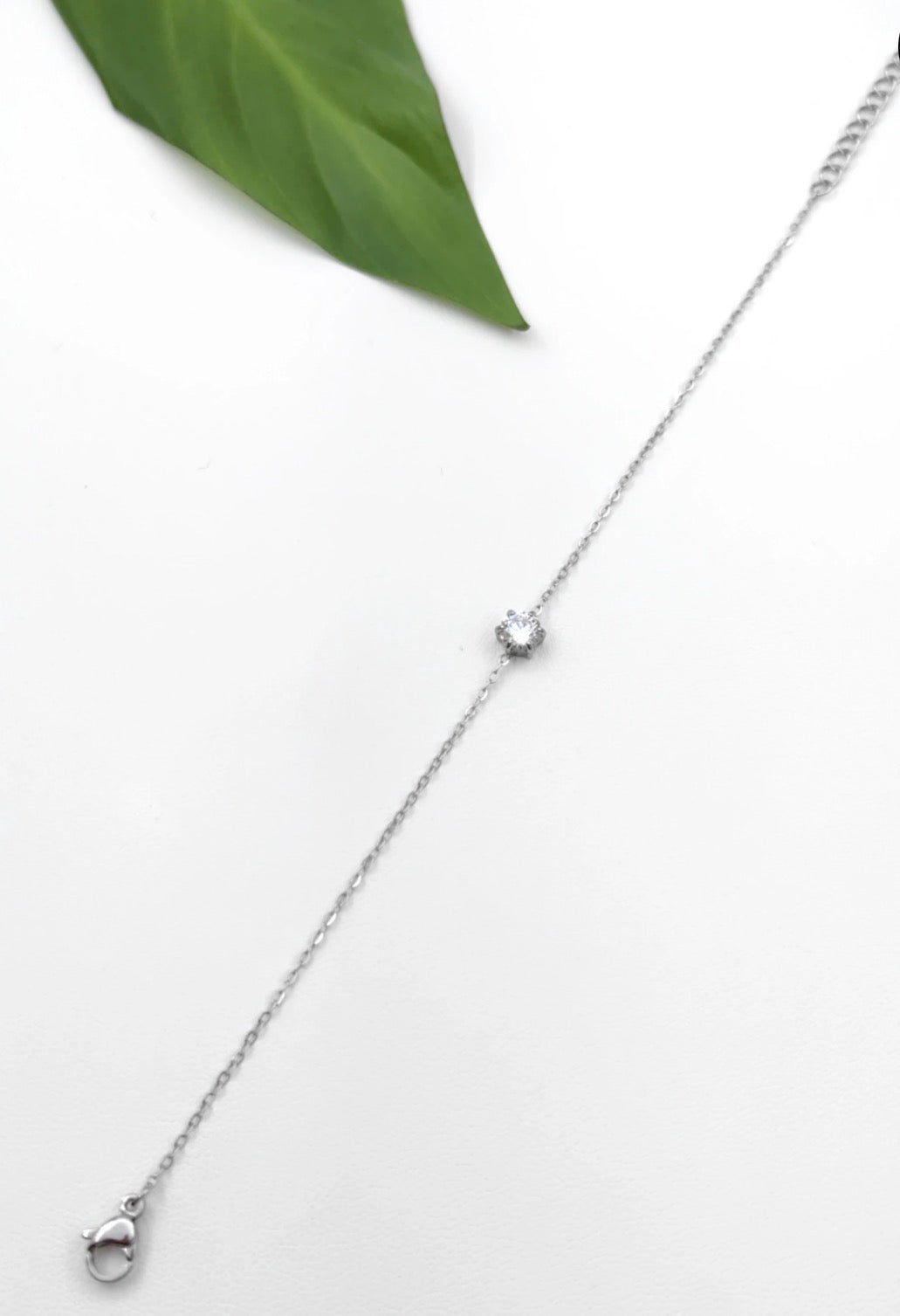 Bracelet diamant acier inoxydable