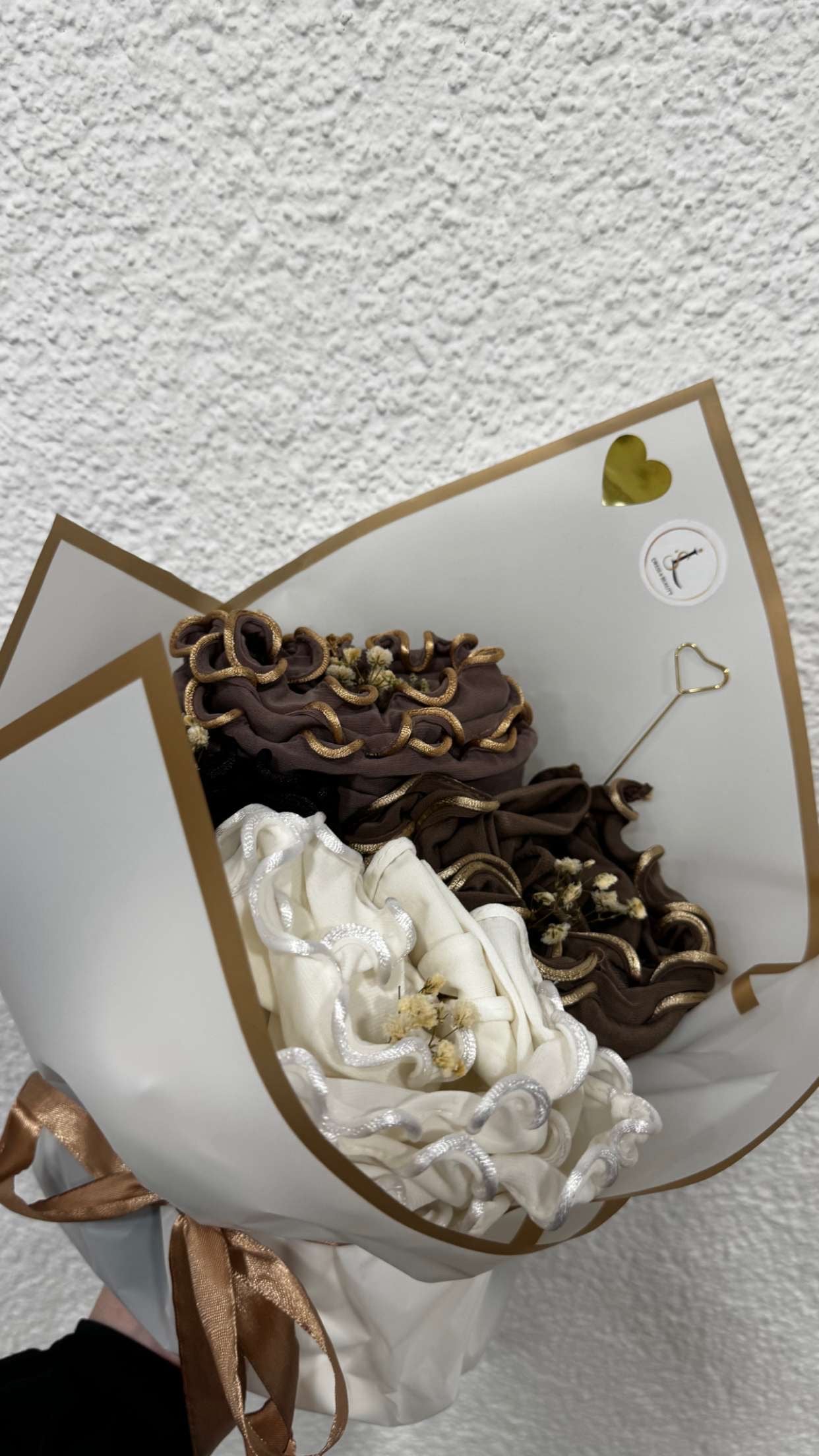Bouquet ou box de 4 foulard jersey premium frisé sedef