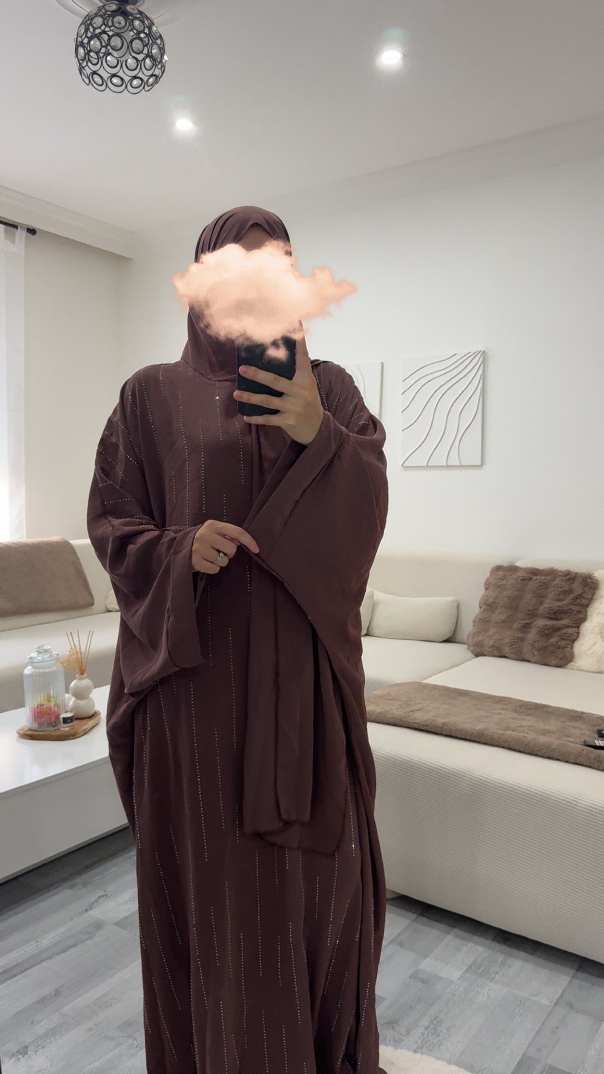 abaya, soie de medine, prêt à porter mastour, modeste, mastour, ootd mastour, 