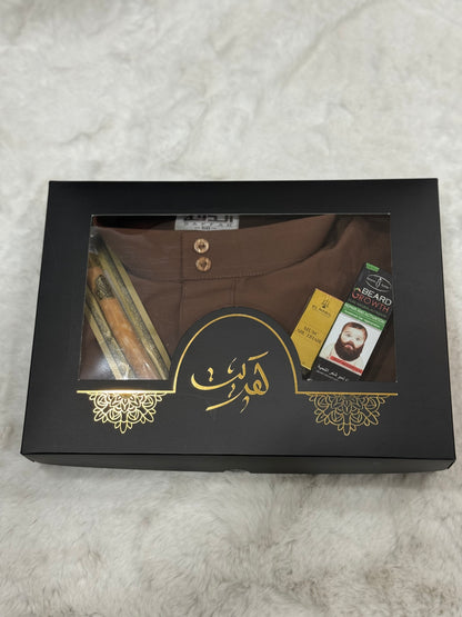 box islamique, box religion, qamis, siwak, hule pousse barbe, musc el nabil 