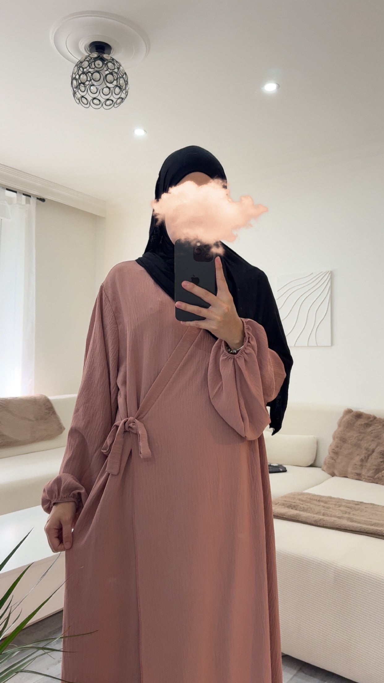 abaya jazz à nouer, mastour, modeste