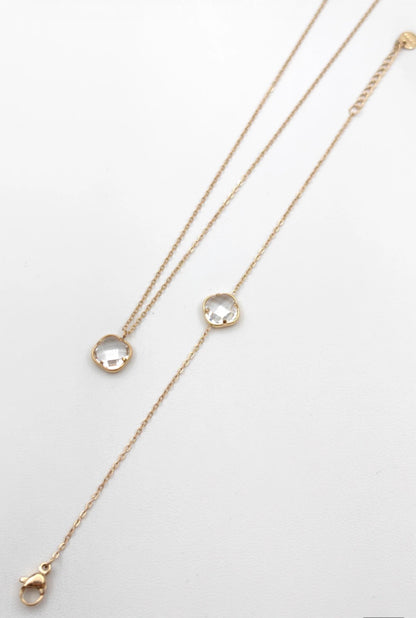 Collier et bracelet acier inoxydable 