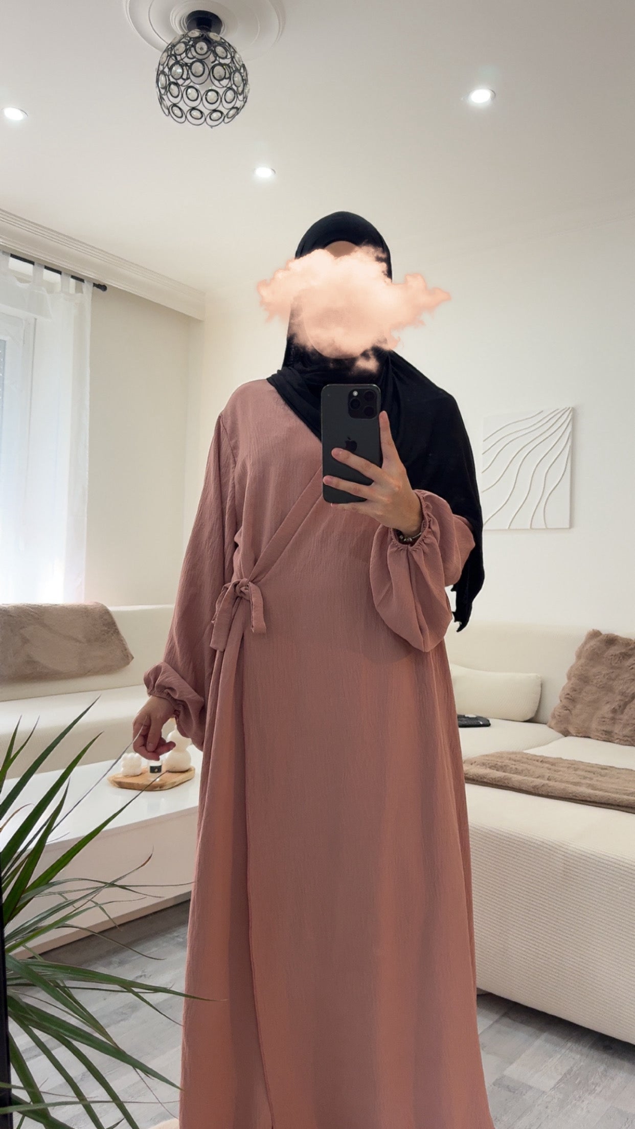 abaya jazz à nouer, mastour, modeste