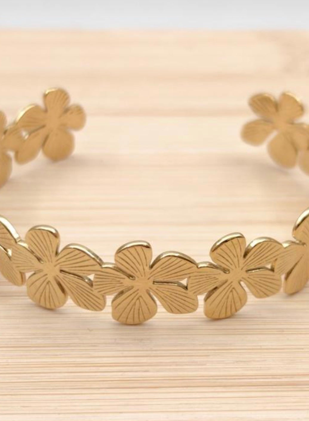 Bracelet manchette acier inoxydable 