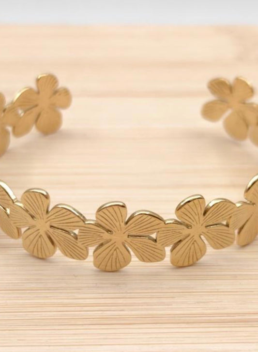 Bracelet manchette acier inoxydable 