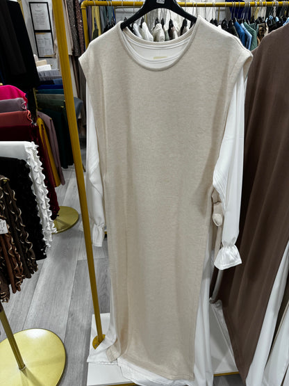 ensemble robe et pull mastour, prêt à porter mastour, modeste