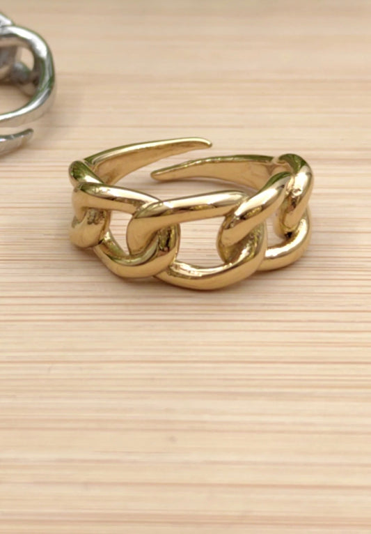 Colliers acier inoxydable Bague chaîne 