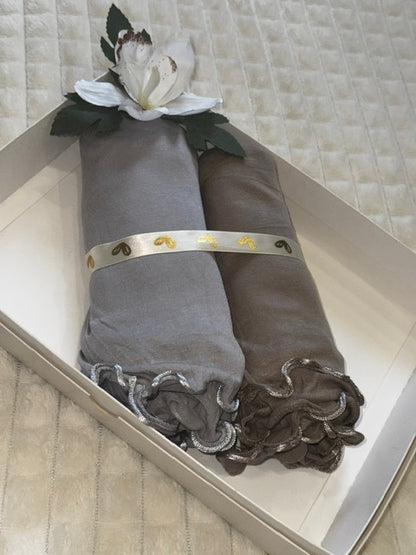 foulard jersey , hijab jersey frisé, hijab, box hijab, bouquet hijab