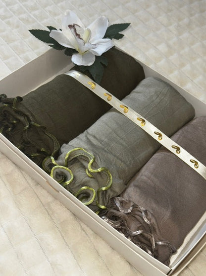 foulard jersey , hijab jersey frisé, hijab, box hijab, bouquet hijab