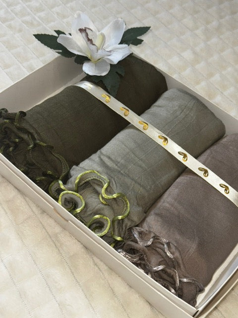 foulard jersey , hijab jersey frisé, hijab, box hijab, bouquet hijab