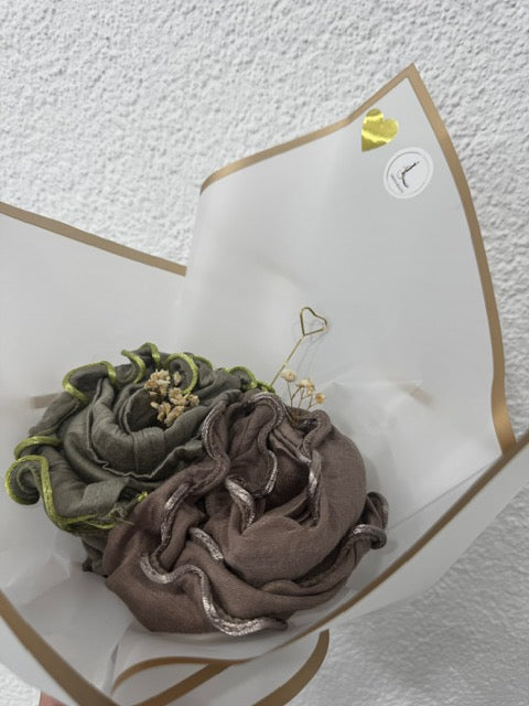 foulard jersey , hijab jersey frisé, hijab, box hijab, bouquet hijab